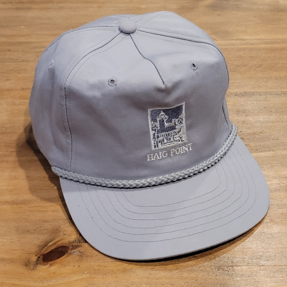 Vintage Haig Point Golf Country Club Hat 80s 90s Gray Rope SC One Size Golfer - Picture 5 of 8